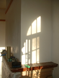 sunlight on the wall