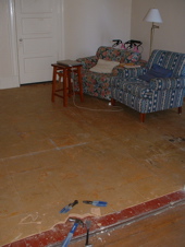 underlayment before removal