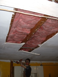 carefully garage ceiling