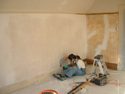 stripping paint from baseboards